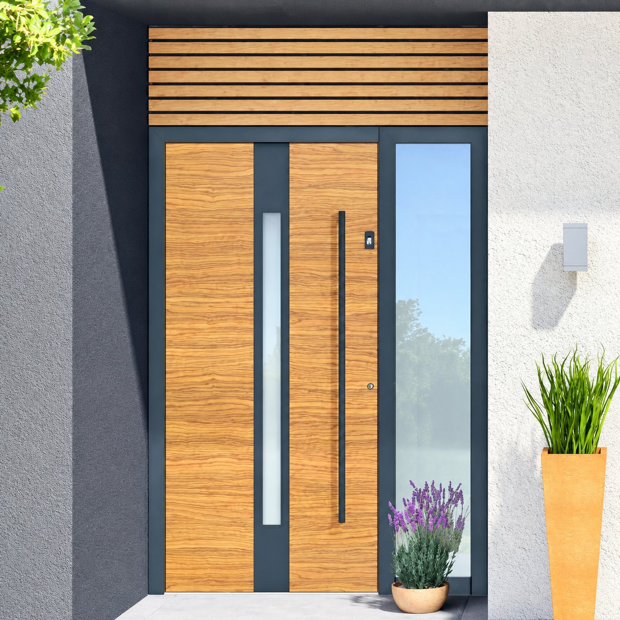 Usa de intrare Groke din aluminiu cu rupere termica, imagine din catalog — Exclusive Doors